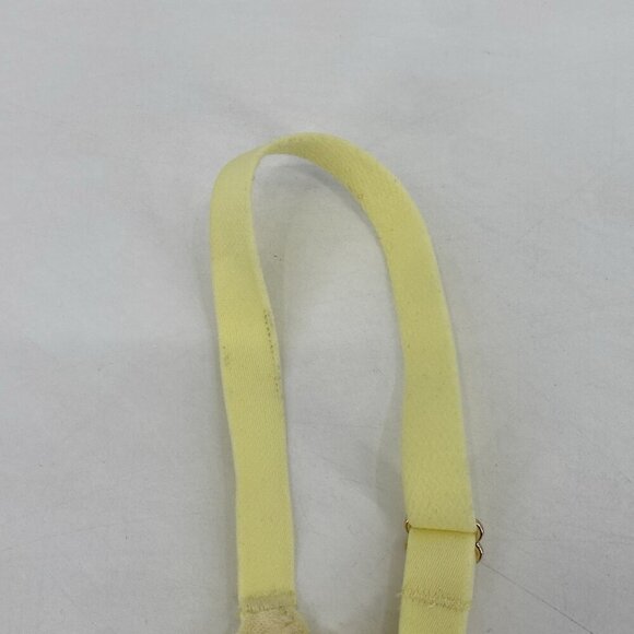 DIANE VON FURSTENBERG For Target Size M Bralette Yellow Lace Ruffles - Picture 6 of 11